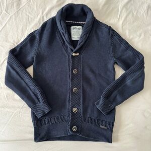 Mexx Shawl Collar Knit Cardigan in Navy Blue